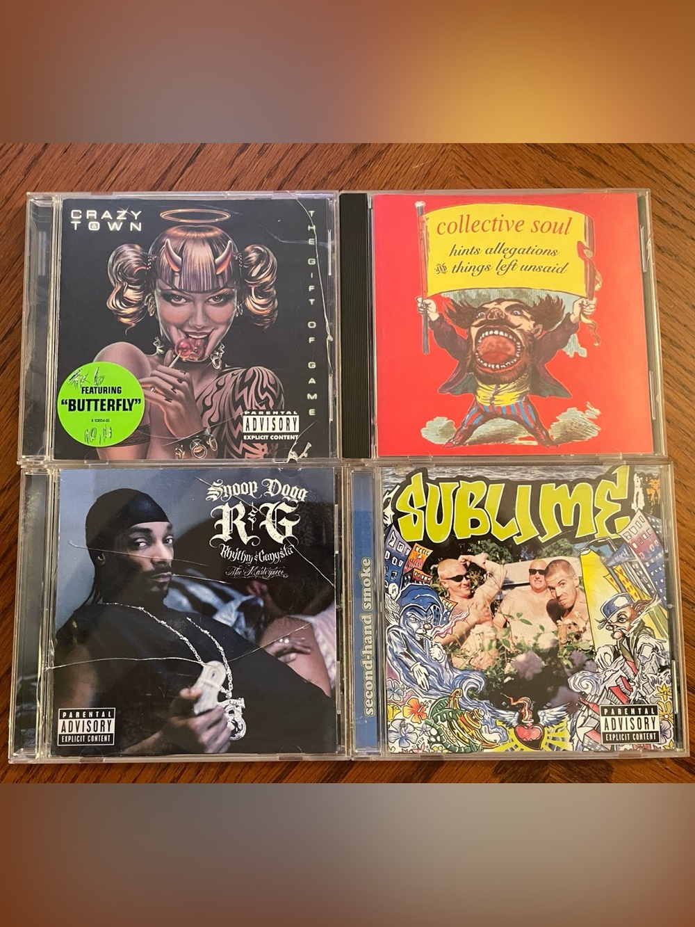 Mixed Rock & Hip-Hop CD Lot — Sublime, Snoop Dogg, Collective Soul, Crazy Town